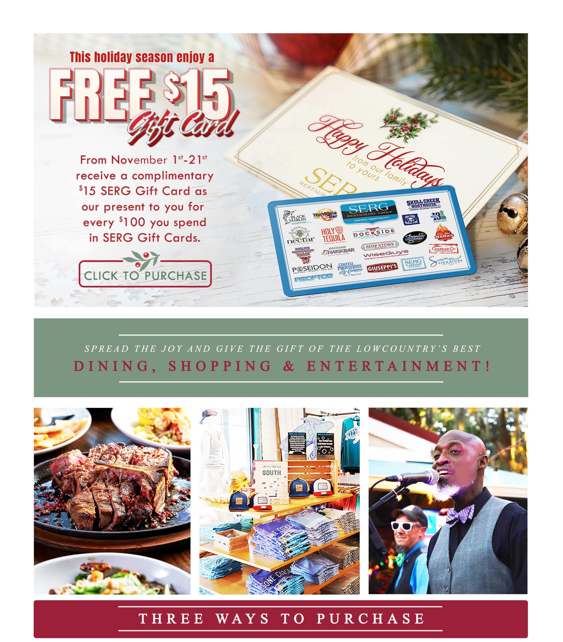 SERG Gift Card Sale The SERG Group